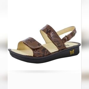 Alegria‎ Verona Yeehaw Brown Slingback Platform Sandal Size 9.5-10 US 40 EU
